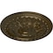 Ekena Millwork Oslo Ceiling Medallion (Fits Canopies up to 7 5/8"), Hand-Painted Brass, 38 3/8"OD x 2 7/8"P CM38OSBRS - alternate 3
